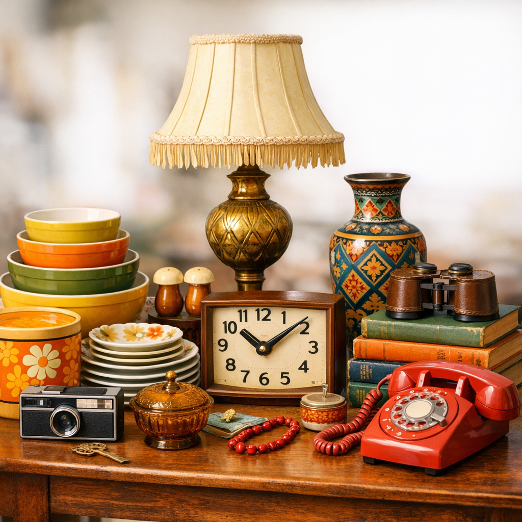 Items on display at an Estate Sale